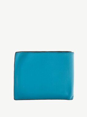 Hermes Citizen Twill Blue Izmir Evercolor Leather Bi Fold Wallet